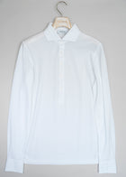 Gran Sasso Cotton Pop-Over Shirt / White