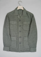 Gran Sasso Linen Overshirt / Washed Green