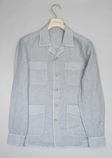 Gran Sasso Linen Overshirt / Light Sand