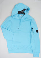 C.P. Company Diagonal Raised Fleece Hoodie / Sky Blue