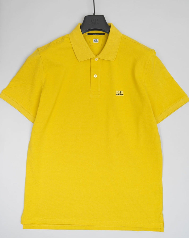 C.P. Company Stretch Pique Polo Shirt / Yellow