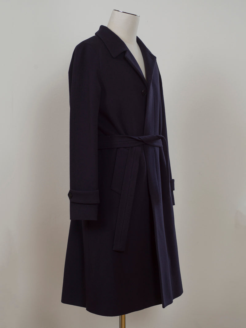 Gaiola Napoli Wool & Cashmere Raglan Overcoat / Navy