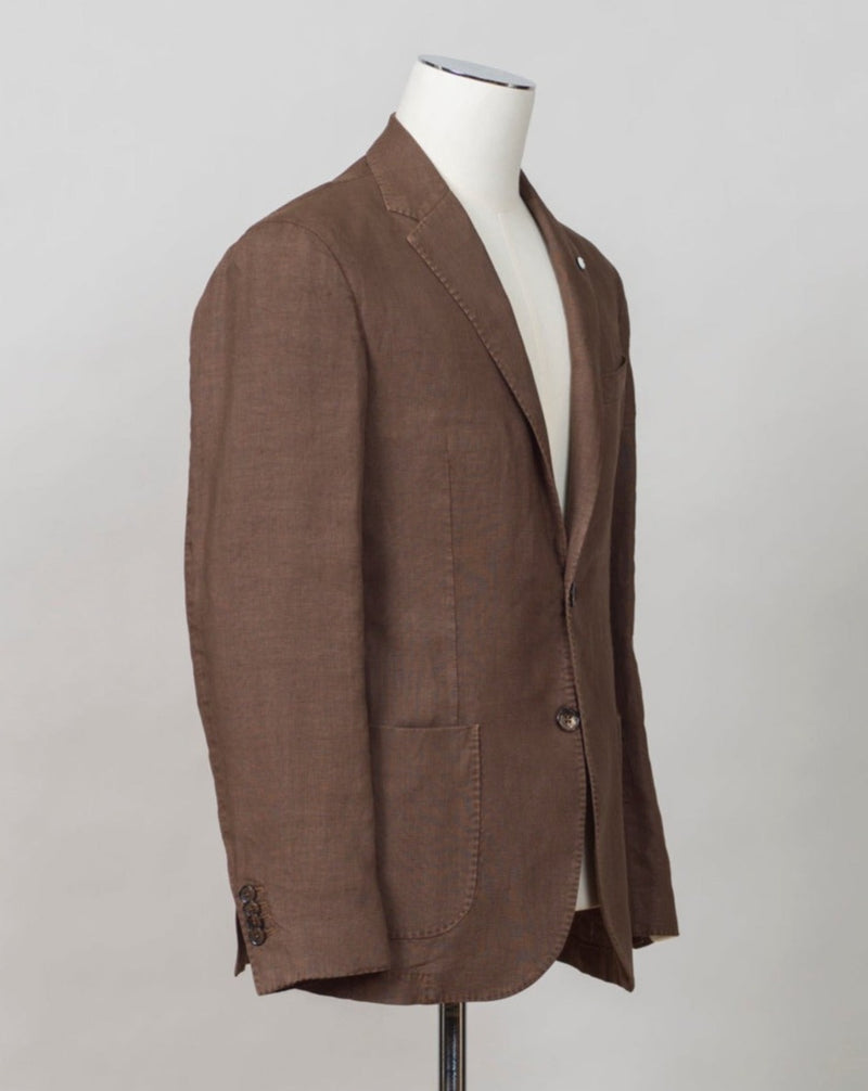 L.B.M. 1911 Washed Linen Jacket / Brown