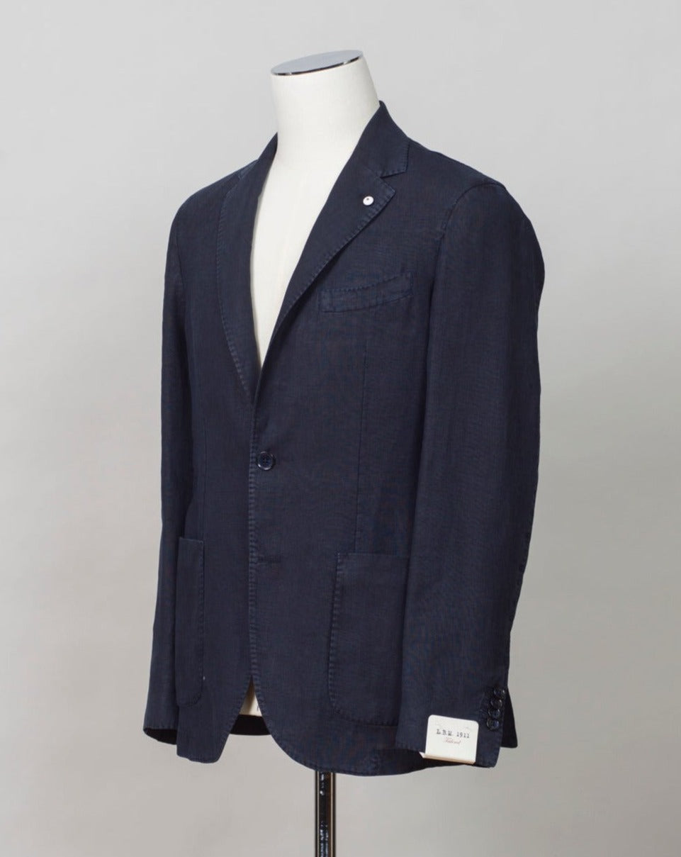 L.B.M. 1911 Washed Linen Jacket / Navy