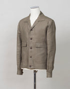 De Petrillo Linen Bomber Jacket / Khaki Green