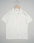 Easy going shirt made of terry cloth, aka towel cloth, for summer leisure. Beach chic at it´s best. Art. 2354150 Col. 27 / Panna 100% Cotton