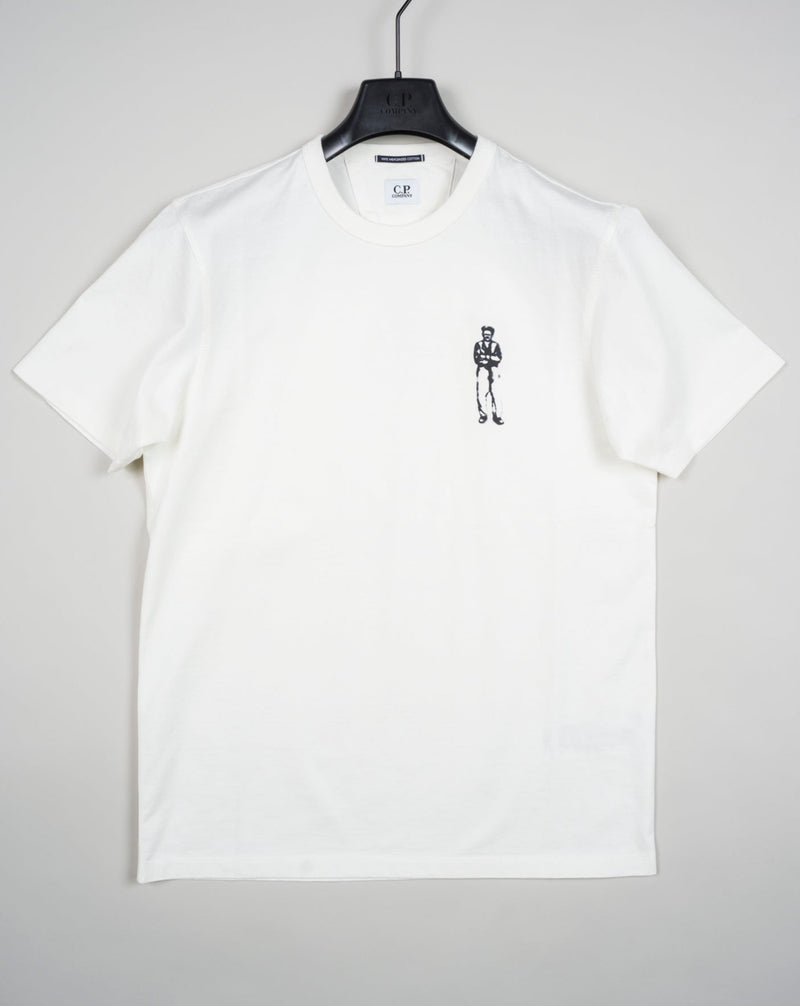 C.P. Company Mercerized Jersey Sailor T-Shirt / Gauze White