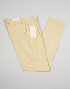 Briglia Garment Dyed Cotton Chinos / Pale Yellow