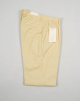Briglia Garment Dyed Cotton Chinos / Pale Yellow