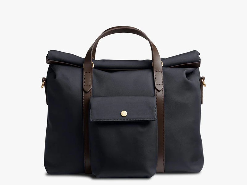 M/S SOFT WORK - NAVY & DARK BROWN
