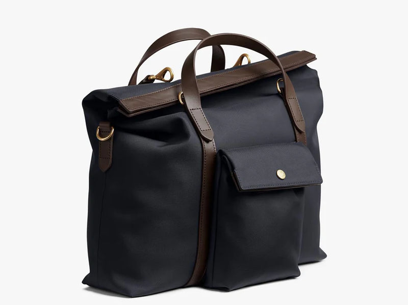M/S SOFT WORK - NAVY & DARK BROWN