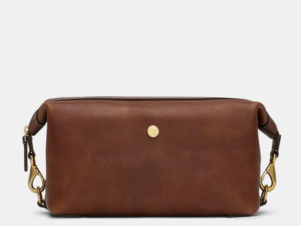 Mismo Washbag Leather - Tabac / Cuoio
