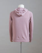 Hooded Sweater 100% Wool  Ribbed hem and cuffs Article:  24171/25024 Colore: 207 / Dusty Rosa Made in Italy Hooded stitch sweater in Super Geelong wool. A sporty garment that you can match with jeans for an urban look or with jogging-style trousers for a sporty and refined outfit 