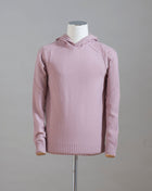 Hooded Sweater 100% Wool  Ribbed hem and cuffs Article:  24171/25024 Colore: 207 / Dusty Rosa Made in Italy Hooded stitch sweater in Super Geelong wool. A sporty garment that you can match with jeans for an urban look or with jogging-style trousers for a sporty and refined outfit 