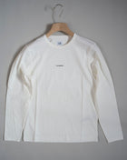 C.P. Company Brushed Jersey Long Sleeves T-Shirt. Art. 13CMTS308A 0055870G Col. 103 / Gauze White