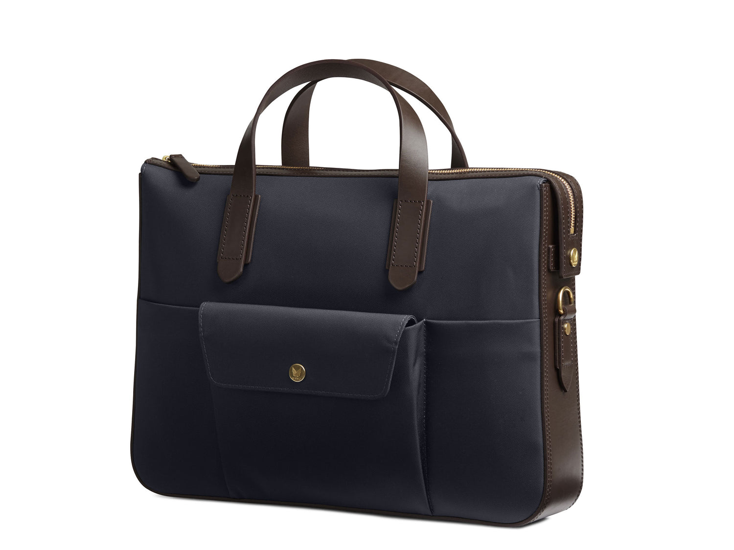 Mismo M/S Briefcase - Navy / Dark Brown