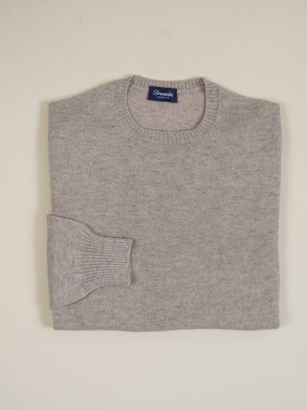 Drumohr cashmere crew neck. Soft, light and warm.  100% Cashmere Art. D1K303 Col. 506/Sand