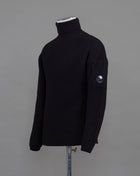 Art. 13CMKN205A 005292A 60% Wool 40% Acrylic Col. 999 / Black    C.P. Company Heavy Ribbed Merino Roll Neck / Black