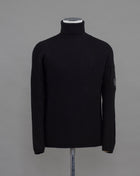 Art. 13CMKN205A 005292A 60% Wool 40% Acrylic Col. 999 / Black    C.P. Company Heavy Ribbed Merino Roll Neck / Black