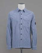 Art. 13CMSH289A 0064100 Col. 843 / Infinity Blue 97% Cotton 3% Elastan C.P. Company Corduroy Overshirt / Infinity Blue