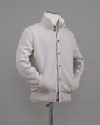 Art. 23187 / 15558 Col. 113 / Off-White Outside: 100% Cashmere Inside: Eco Fur (Rabbit) Gran Sasso Cashmere Gardigan With Rabbit Fur / Off-White