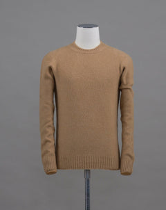 Art. 24195/18801 100% Wool Col. 125 / Beige Gran Sasso Brushed Wool Crew Neck / Beige
