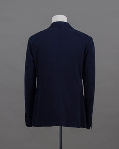 Unconstructed and garment dyed jacket from L.B.M.  Mod. 2837 Art. 25513/2 69% Modal 28% Cotton 3% Elastan Col. Navy Unconstructed  Unlined Made in Italy