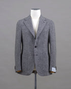 Mod. Tosca 100% Wool Col. 0950 / Light Grey Caruso Soft Tweed Jacket / Light Grey