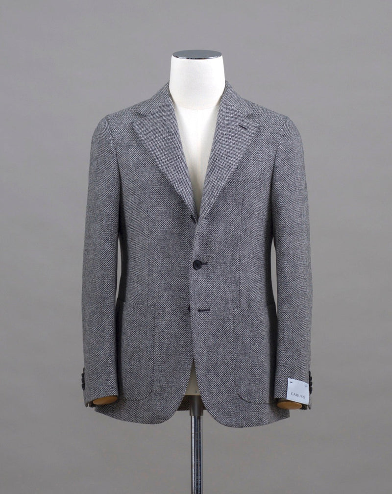 Mod. Tosca 100% Wool Col. 0950 / Light Grey Caruso Soft Tweed Jacket / Light Grey