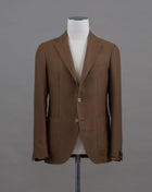 100% Virgin Wool Super 100's Mod. 1SMC22K Col. F5050 / Tobacco Unconstructed Unlined Made in Martina Franca, Italy