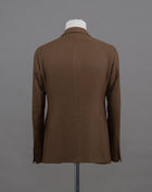 100% Virgin Wool Super 100's Mod. 1SMC22K Col. F5050 / Tobacco Unconstructed Unlined Made in Martina Franca, Italy