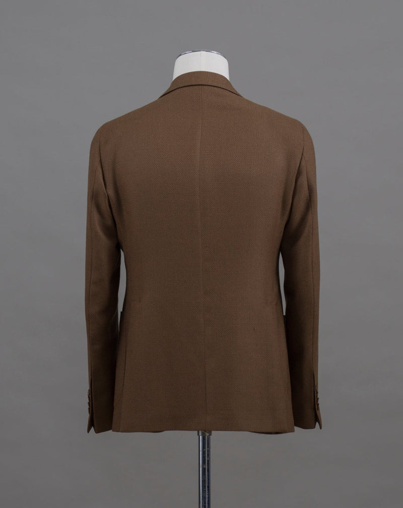 100% Virgin Wool Super 100's Mod. 1SMC22K Col. F5050 / Tobacco Unconstructed Unlined Made in Martina Franca, Italy