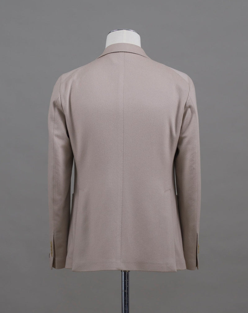 Unconstructed and unlined Cashmere jacket from Tagliatore. 100% Cashmere Mod. 1SMC22K Col. T5070/ Light Beige Made in Martina Franca, Italy