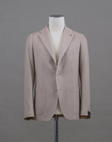 Unconstructed and unlined Cashmere jacket from Tagliatore. 100% Cashmere Mod. 1SMC22K Col. T5070/ Light Beige Made in Martina Franca, Italy