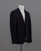 79% Virgin Wool 21% Cotton Mod. 1SMJ22K Col. B471/ Black Unconstructed Unlined Made in Martina Franca, Italy