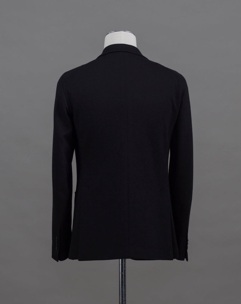 79% Virgin Wool 21% Cotton Mod. 1SMJ22K Col. B471/ Black Unconstructed Unlined Made in Martina Franca, Italy