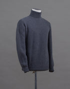 Mod. Dolcevita Art. 7 .C110 Col. Grey 90% Wool 10% Cashmere G.R.P. Firenze Wool & Cashmere Roll Neck / Grey