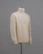 Mod. Dolcevita Art. 7 .C110 Col. Ecru 90% Wool 10% Cashmere 'G.R.P. Firenze Wool & Cashmere Roll Neck / Ecru