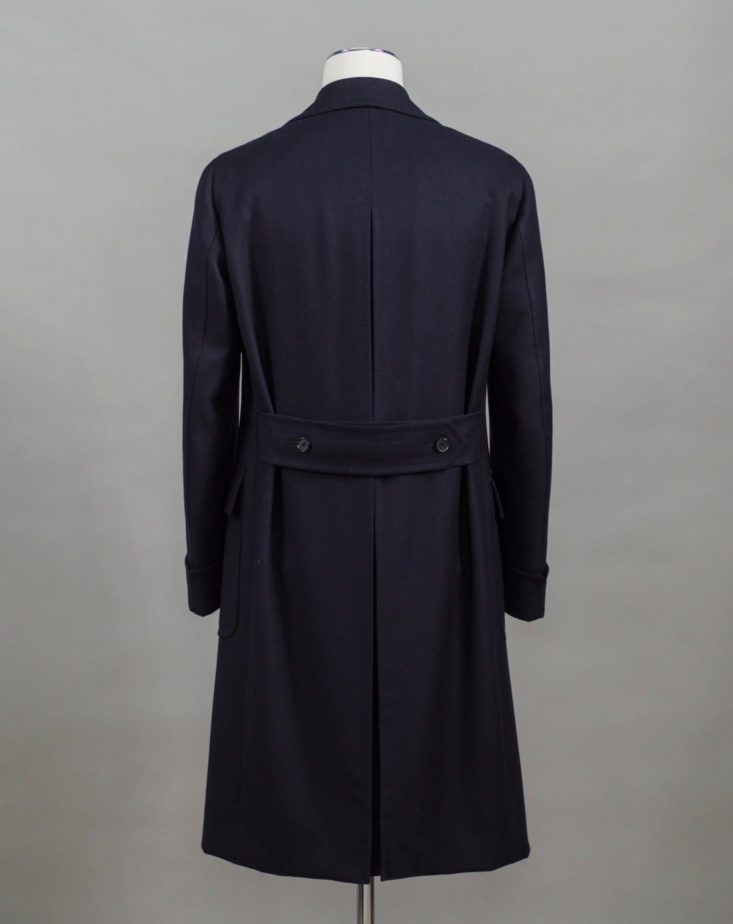 Mod. Otello Art. OT560F 100% Wool Col. 0120 / Navy Caruso Otello Double-Breasted Wool Overcoat / Navy