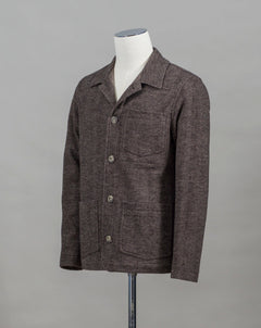 Art. 2267305 Col. 38 / Brown 50% Wool 50% Cotton Mod. Hoxton Altea Wool & Cotton Herringbone Jacket / Brown