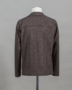 Art. 2267305 Col. 38 / Brown 50% Wool 50% Cotton Mod. Hoxton Altea Wool & Cotton Herringbone Jacket / Brown