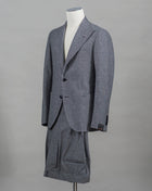 Tagliatore Glen Check Flannel Wool Suit / Grey