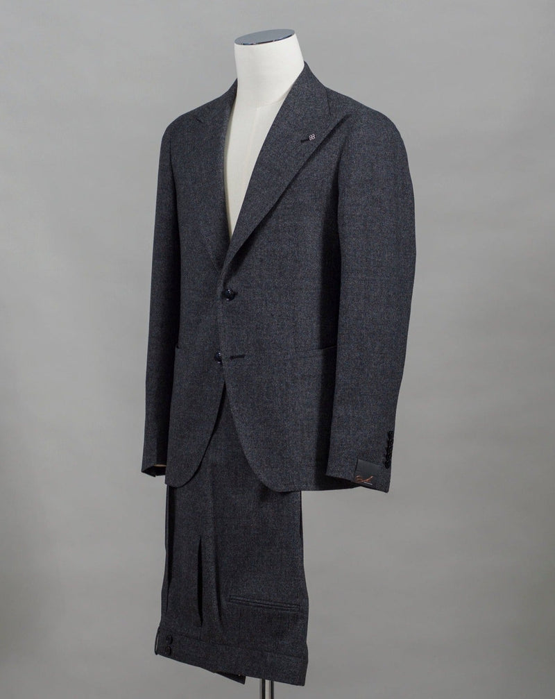 Mod. A-PL26KBR AI Col. S3058 / Grey 97% Virgin Wool 2% Polyamide 1% Elastan Made in Martina Franca, Italy Tagliatore Wool Stretch Peak Lapel Suit / Grey