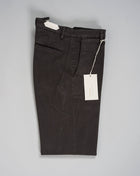 Mod. BG03V Art. 422055 Col. 56 / Dark Brown 97% Cotton 3% Elastan Briglia Garment Dyed Cotton Chinos / Dark Brown