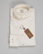 Slimline 100% Cotton Art. 712371 8435 Stenströms Casual Flannel Shirt / Off-White