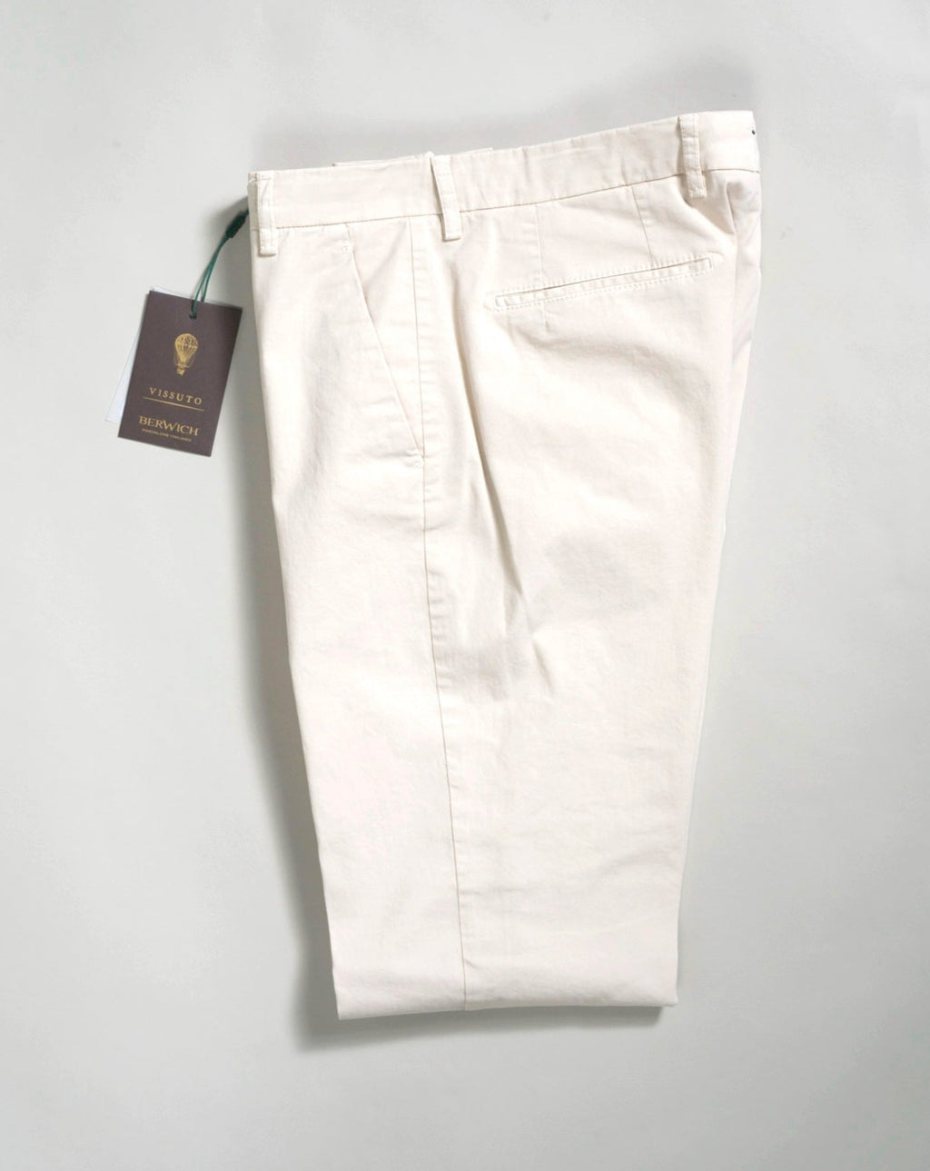 Berwich Morello Garment Dyed Chinos / Latte – Vaatturiliike Sauma Oy