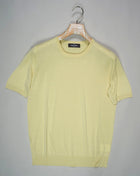    Article: 43112 / 23503 Color: Yellow / 312 Composition: 100% Silk Made in Italy    Gran Sasso Knitted Silk T-Shirt / Yellow
