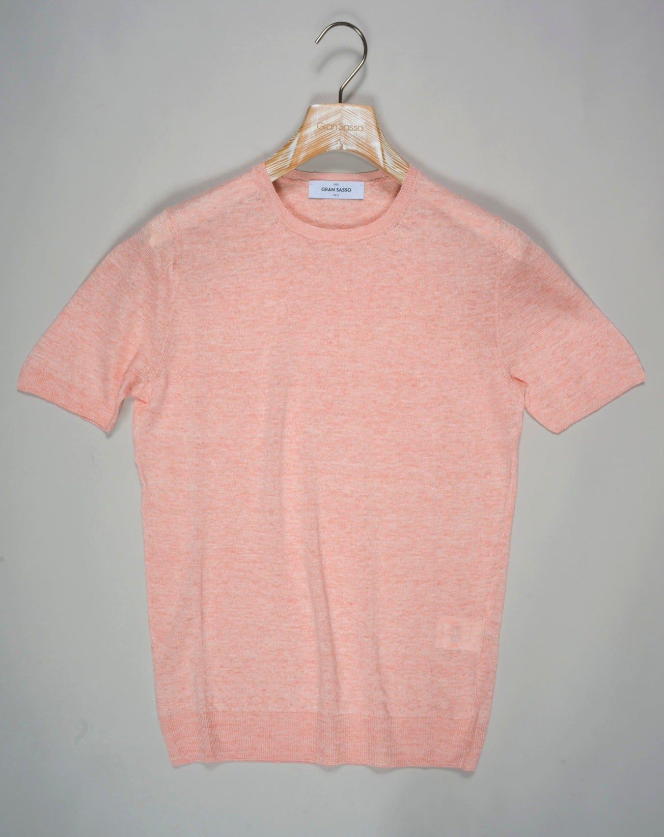 Gran Sasso Linen T-Shirt / Light Pink Article: 57177 / 24801 Color: Light Pink / 310 Composition: 100% Linen 