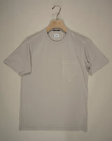 Art. TS182A 5431R Col. 936 Light Gray C.P. Company Jersey Pocket Resist Dyed T-Shirt / Flint Grey