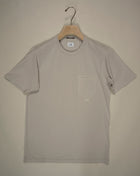 Art. TS182A 5431R Col. 936 Light Gray C.P. Company Jersey Pocket Resist Dyed T-Shirt / Flint Grey